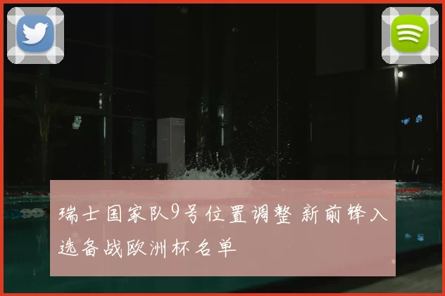 瑞士国家队9号位置调整 新前锋入选备战欧洲杯名单